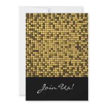 Golden Glam 5x7 Invitation