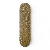 Golden Glitter Backgrounds Skate Decks