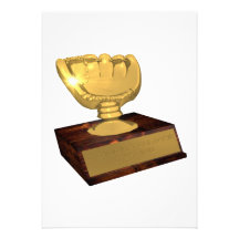 Golden Glove Award Personalized Announcement