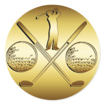 GOLDEN GOLF STICKERS