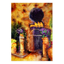 Golden Guardians ACEO Art Trading Cards Business Card Templates