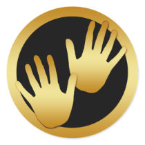 GOLDEN HANDS STICKERS