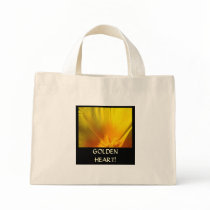 GOLDEN HEAR! Valentine gift Tote Bag Poppy Flower
