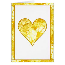 Golden Heart Greeting Cards
