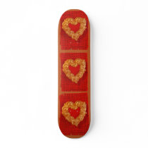 Golden Heart Custom Skate Board