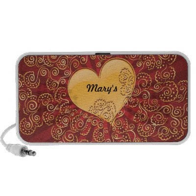 Golden Heart Speaker by HolidaySeason