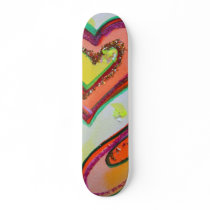 Golden Hearts Skateboard