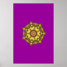 Golden Heptagon Print