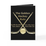 Golden Hockey Rule Card