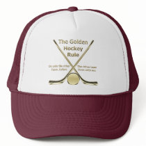 Golden Hockey Rule Hat