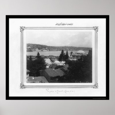 Golden Horn From EyÃ¼p, Istanbul, Turkey 1885 Poster by lc_vintagephotos