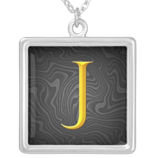 Golden J Monogram Jewelry