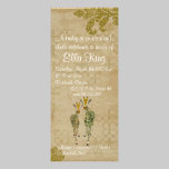 Golden Jade Giraffes Baby Invitation invitations