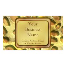 Golden Jungle Print Business Card Template
