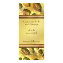 Golden Jungle Print Personalized Rack Card