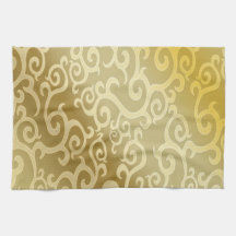 Golden Kitchen Towel