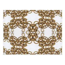 Golden Knotwork Postcard
