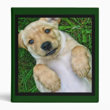 Golden Lab Golden Retriever Yellow Lab Notebook Vinyl Binder