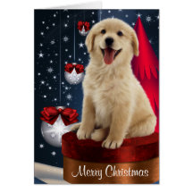 Golden Labrador Retriever Christmas Cards