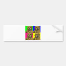 Golden Labrador Retriever Collage Bumper Stickers