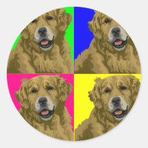 Golden Labrador Retriever Collage Sticker
