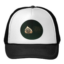 Golden Leaf Mesh Hats
