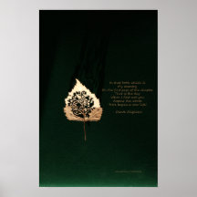 Golden Leaf Poster