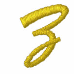 Golden letter Z Embroidered Polo Shirt