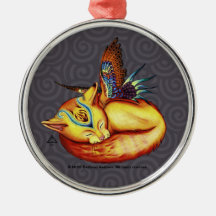 Golden-Like-Sun Premium Round Ornament
