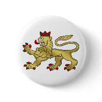 Golden Lion emblem - Lion Shield Buttons