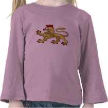 Golden Lion emblem - Lion Shield Tshirt