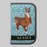 Golden Llama & Aquamarine Damask Rickshaw Foli planners