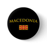 Golden Macedonia Pinback Button