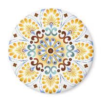 Golden Mandala Jumbo Magnet
