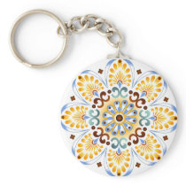 Golden Mandala Keychain