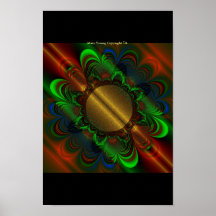 Golden Mandala Print