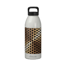 Golden Metal Plate Drinking Bottles
