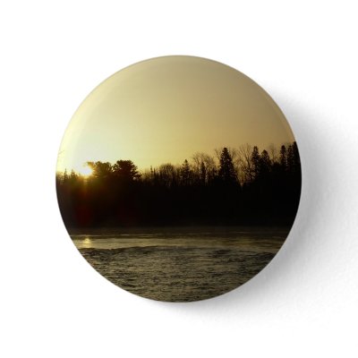 Golden Mississippi river sunrise Pins by NiftyMorning