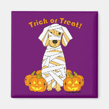 Golden Mummy Fridge Magnets