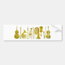 Golden Orchestra Bumper Stickers
