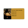 Golden Palm Tree Sunset Personalized Address Label