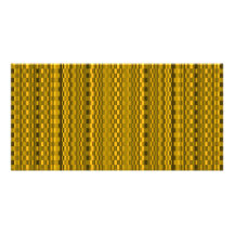 Golden Pattern Photo Card Template