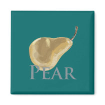 Golden Pear Magnets