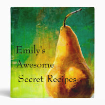 Golden Pear Recipe Binder (1")