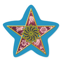 Golden Pentagram #3 - Sticker