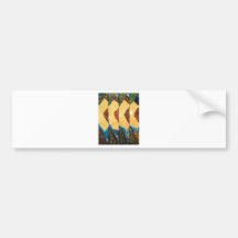Golden Phases of the Japanese White Sun Bumper Sticker