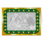 Golden Photo Christmas Card