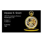 Golden Pocketwatch Pocket Watch Business Card