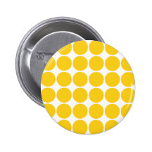 Golden Polka Dot Circles & Spots : Gold Polka Dots Button