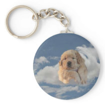 Golden Puppy Keychain Heavenly